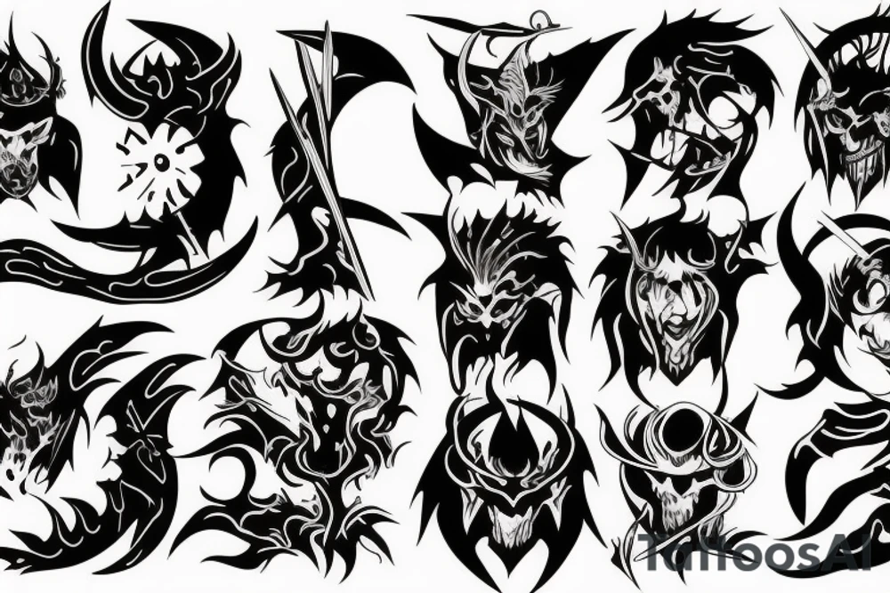 demon slayer tattoo idea