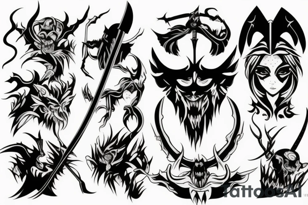 demon slayer tattoo idea