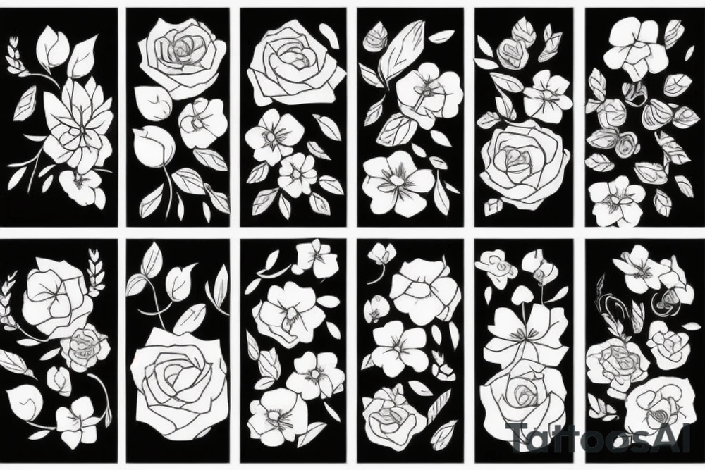 Beautiful, depressed, floral, black, red, abstract tattoo idea Beautiful, depressed, floral, black, red, abstract tattoo idea