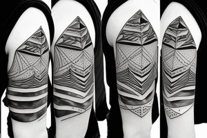 Road trip through the mountains tattoo idea