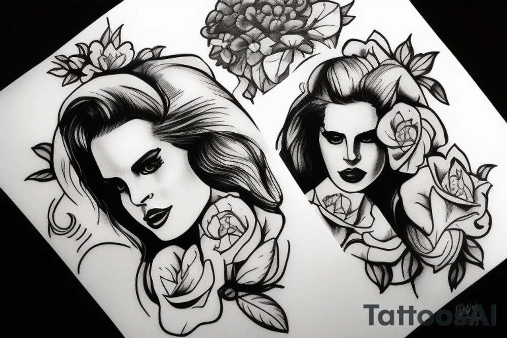 Honeymoon Lana Del Rey tattoo idea