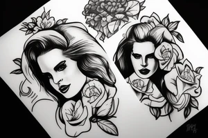 Honeymoon Lana Del Rey tattoo idea