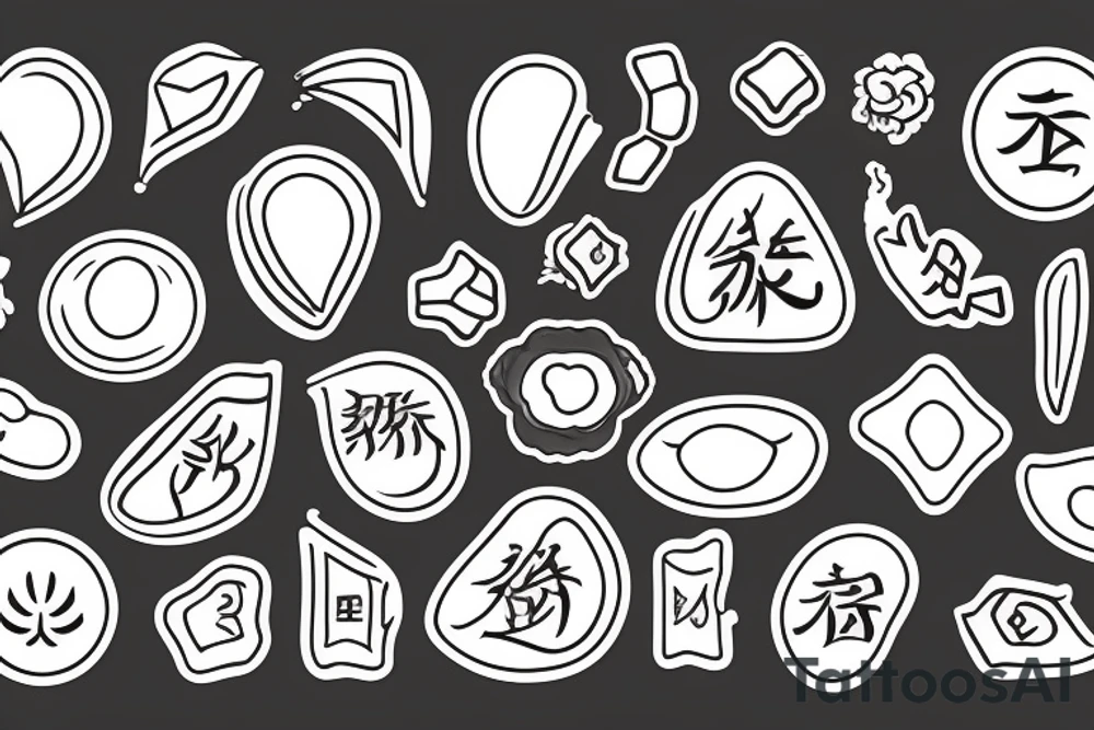 traditional fortune cookie with a paper sticking out tattoo idea