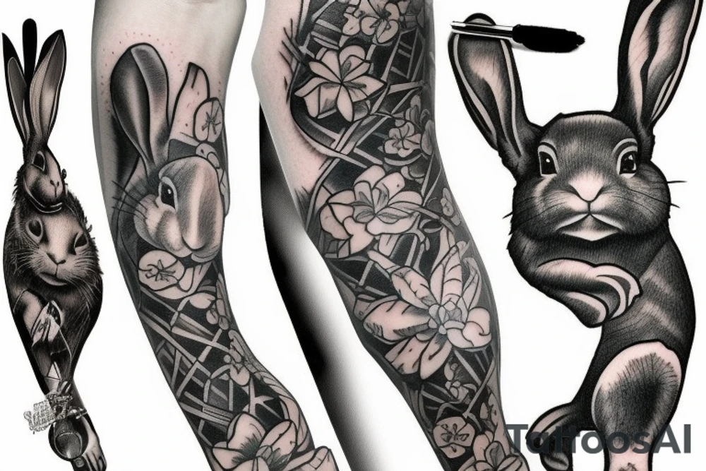 rabbit foot tattoo idea