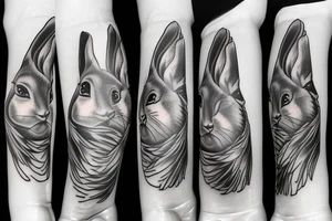 rabbit foot tattoo idea