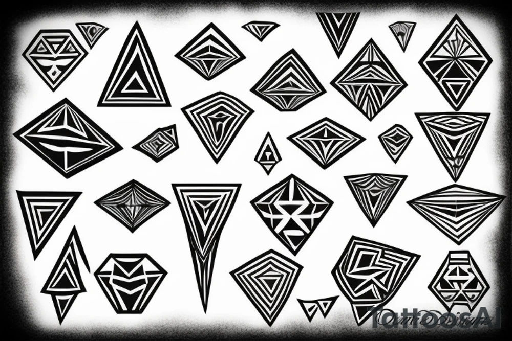 diamond tattoo idea