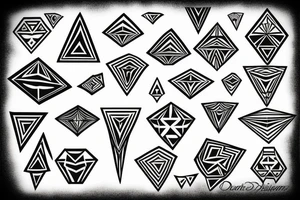 diamond tattoo idea