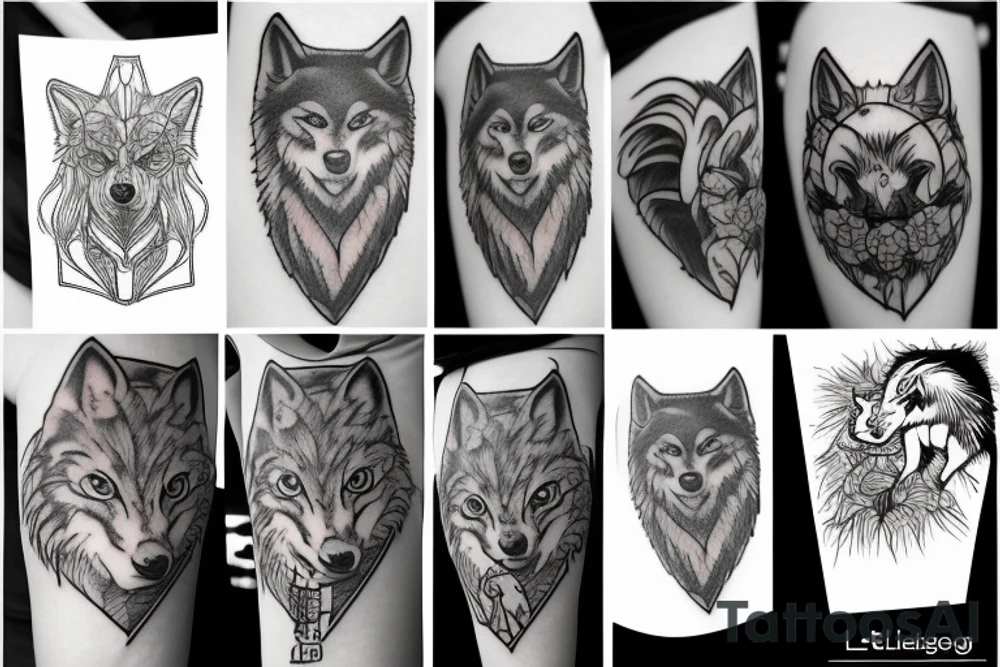 Wolf tattoo idea