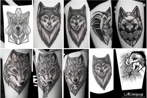 Wolf tattoo idea