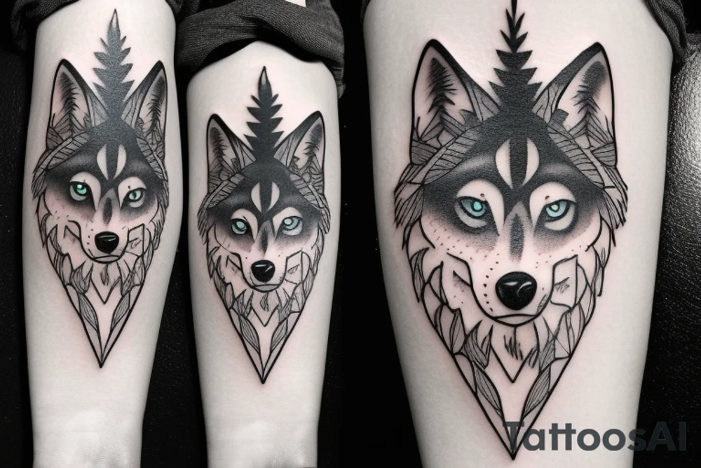 Wolf tattoo idea