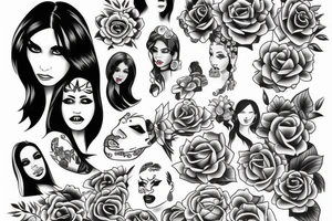 Chicano girl tattoo idea