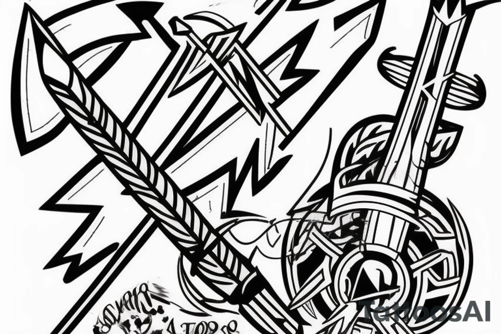 Arrow with an arrow head that says 406 tattoo idea