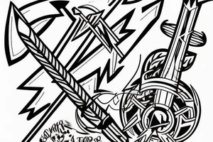 Arrow with an arrow head that says 406 tattoo idea