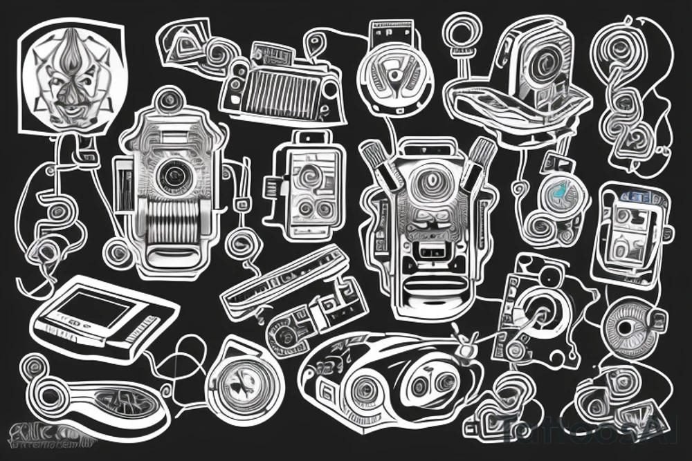 electronic circuitry tattoo idea