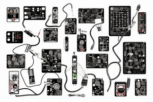 electronic circuitry tattoo idea