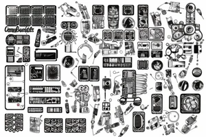 circuitry tattoo idea