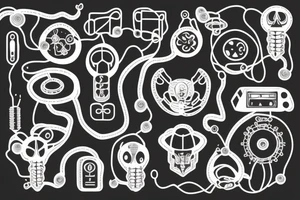 circuitry vector tattoo idea