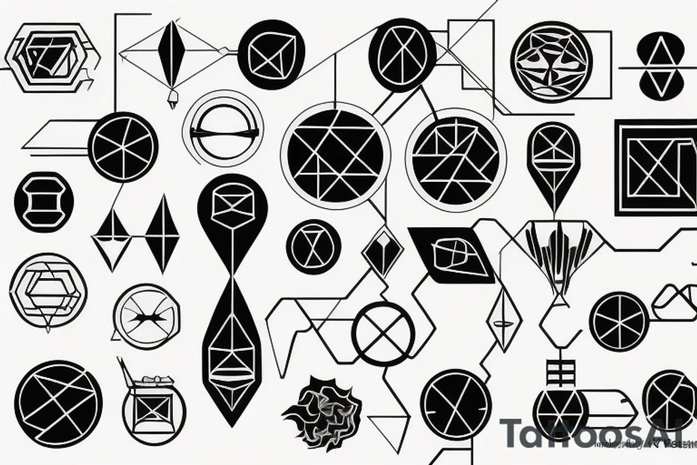 circuitry vector tattoo idea