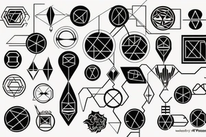 circuitry vector tattoo idea