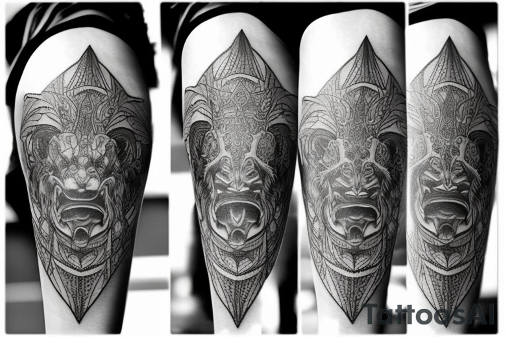 fenrir mandala tattoo tattoo idea