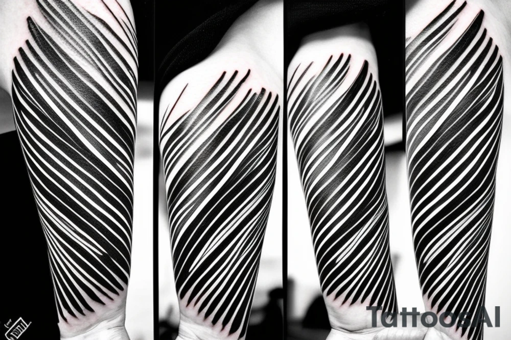 inner forearm tattoo of a dollar sign, half of the face should be made out of abstract lines tattoo idea