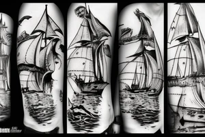 Black sails poster tattoo idea