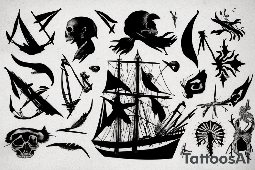 Black sails poster tattoo idea