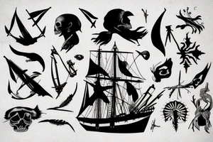 Black sails poster tattoo idea