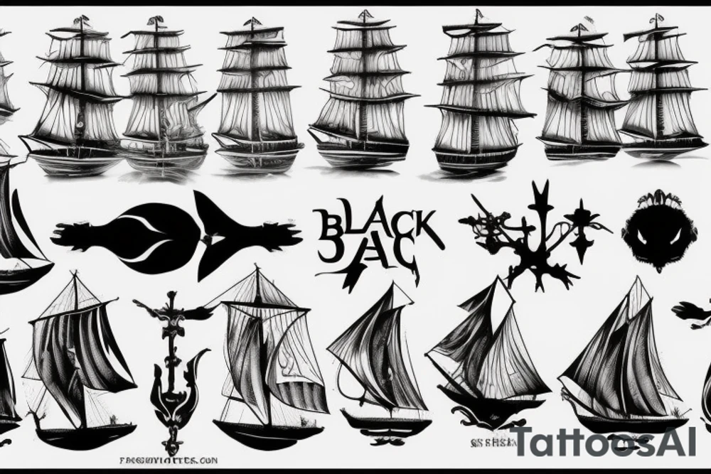 Black sails poster tattoo idea