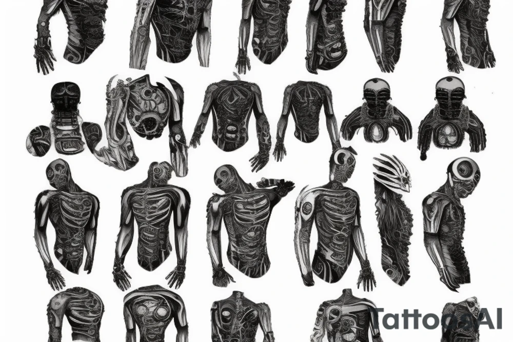 dead space marker back suit tattoo idea