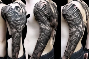dead space marker back suit tattoo idea