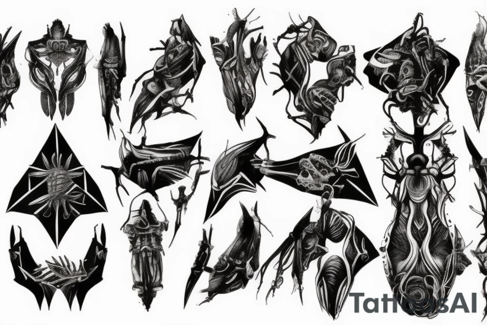 dead-space-marker back-tattoo tattoo idea