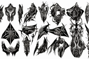 dead-space-marker back-tattoo tattoo idea