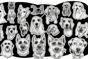 scary multi-headed dog tattoo idea