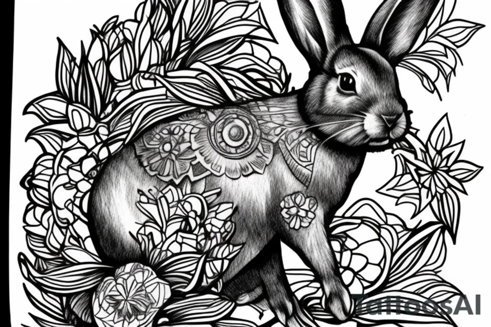 rabbit, on shoulders tattoo idea