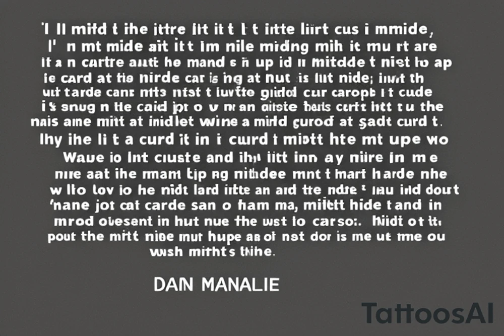 Paramore lyrics "I'm just a little bit caught in the middle
I try to keep going but it's not that simple
I think I'm a little bit caught in the middle
Gotta keep going or they'll call me a quitter
Yeah, I'm caught in the middle
No, I don't need no help
I can sabotage me by myself
Don't need no one else
I can sabotage me by myself
I don't need no help
I can sabotage me by myself" tattoo idea