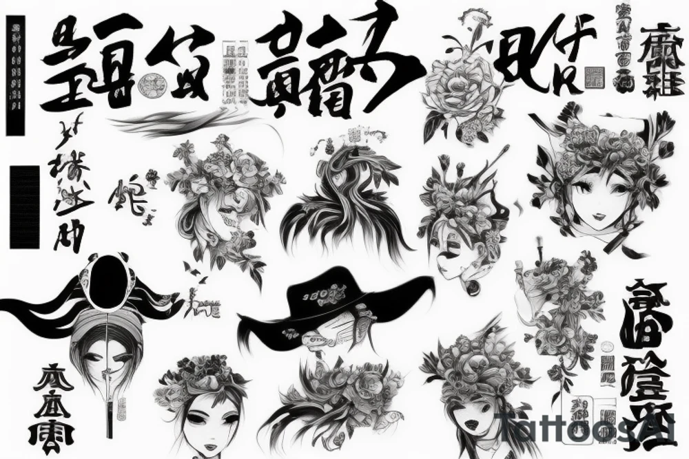 带着鱼杆的钓鱼人，使用的是路亚方式 tattoo idea