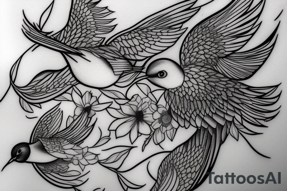 a swallow that turns you gay and makes you make same-sex love tattoo idea