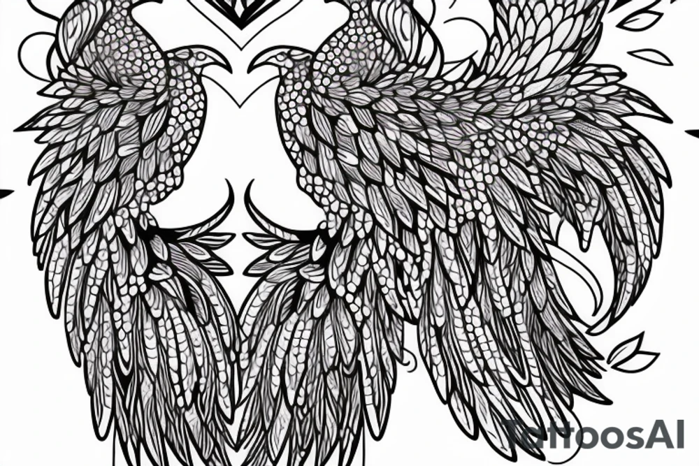 a beautiful bird that turns you gay and makes you make same-sex love tattoo idea