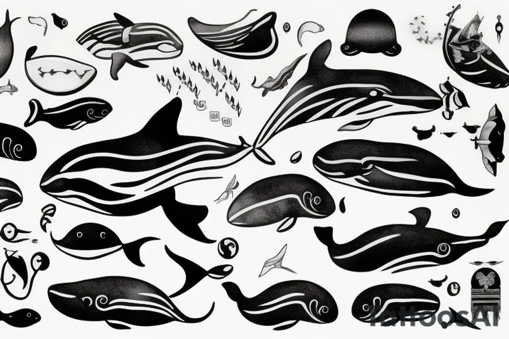 Whale tattoo idea