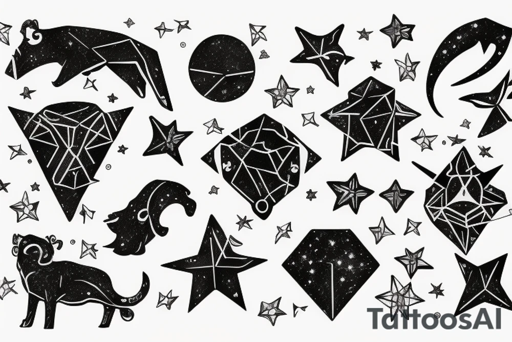 Leo constellation tattoo idea