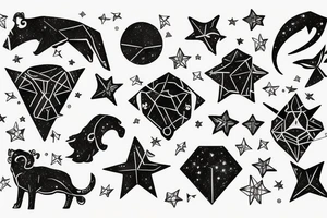 Leo constellation tattoo idea