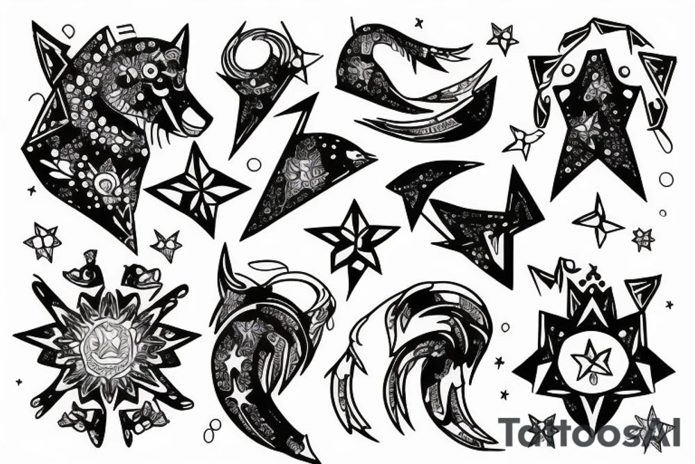 Leo constellation tattoo idea