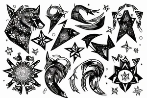 Leo constellation tattoo idea