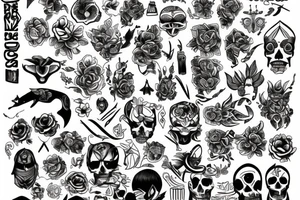 Jugar y leon tattoo idea