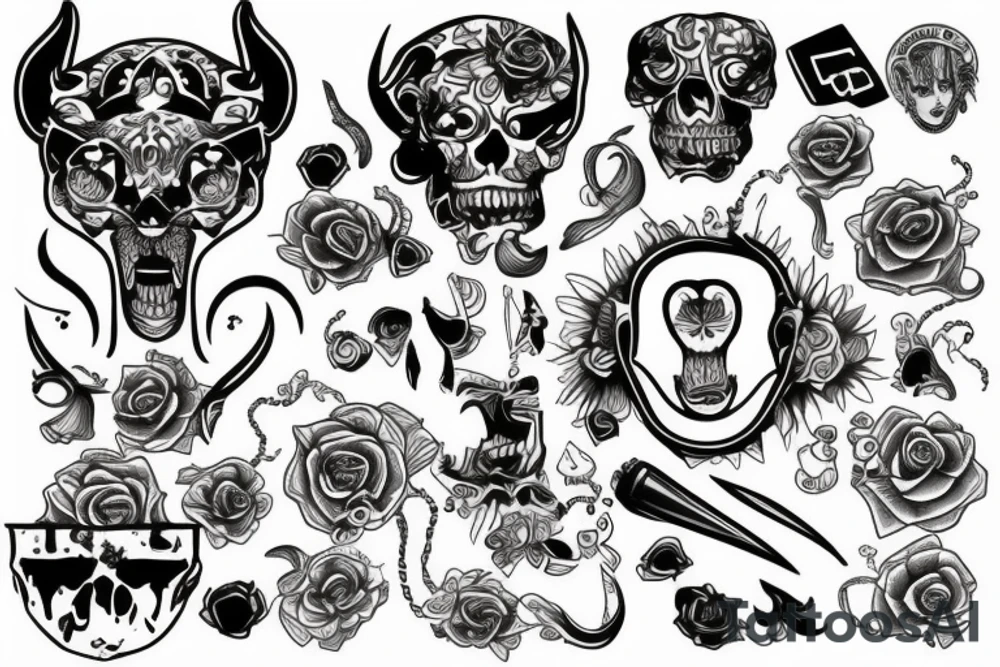 Jugar y leon tattoo idea