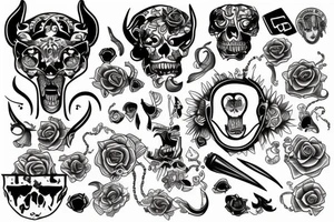 Jugar y leon tattoo idea