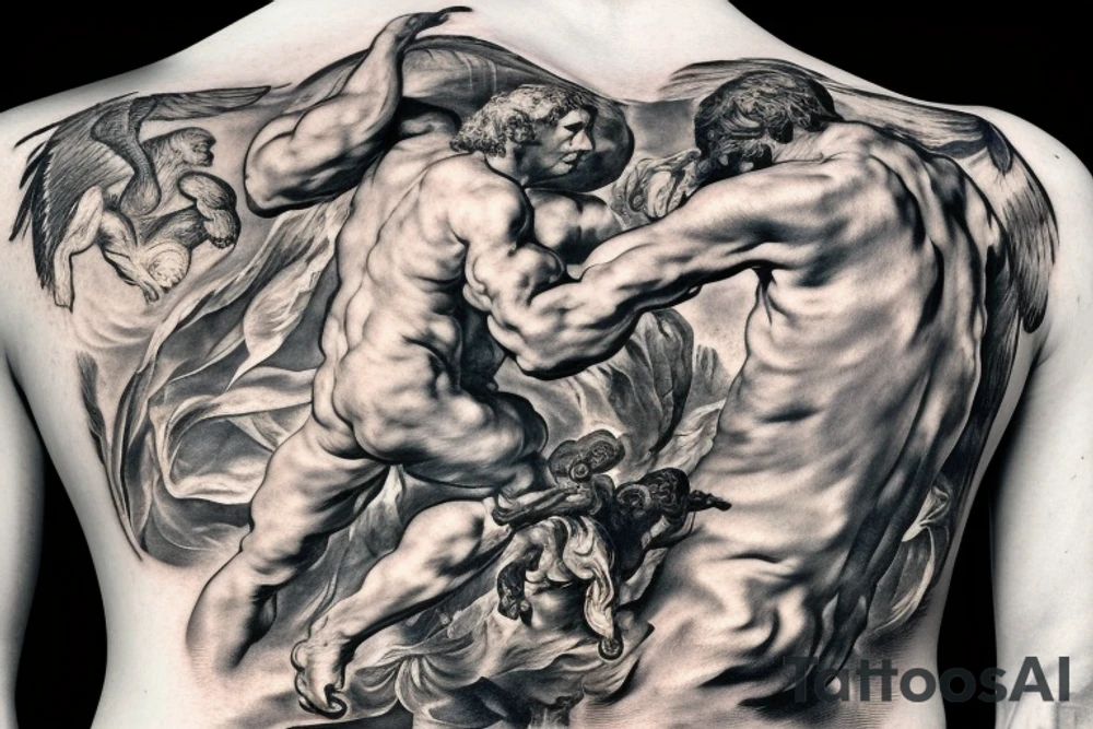 Prometheus Bound (1612) by Peter Paul Rubens and Frans Snyders tattoo idea
