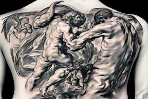 Prometheus Bound (1612) by Peter Paul Rubens and Frans Snyders tattoo idea