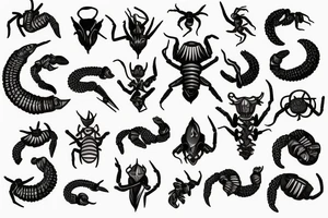Achievement and display scorpion traits tattoo idea